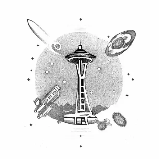 Ysf Word Money Space Needle Guns