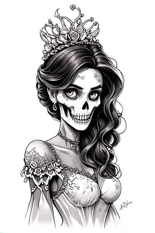 Disney Princess Zombie Right Arm Sleeve