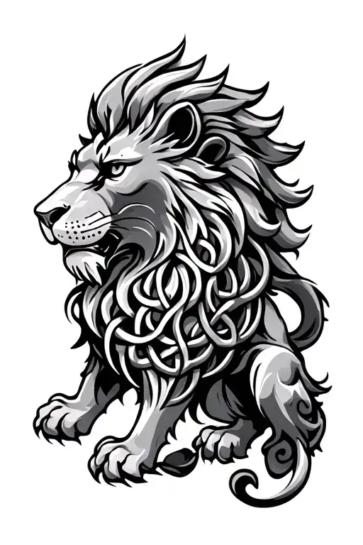 Celtic Knot Lion