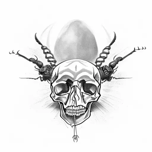 Skull In Beetle