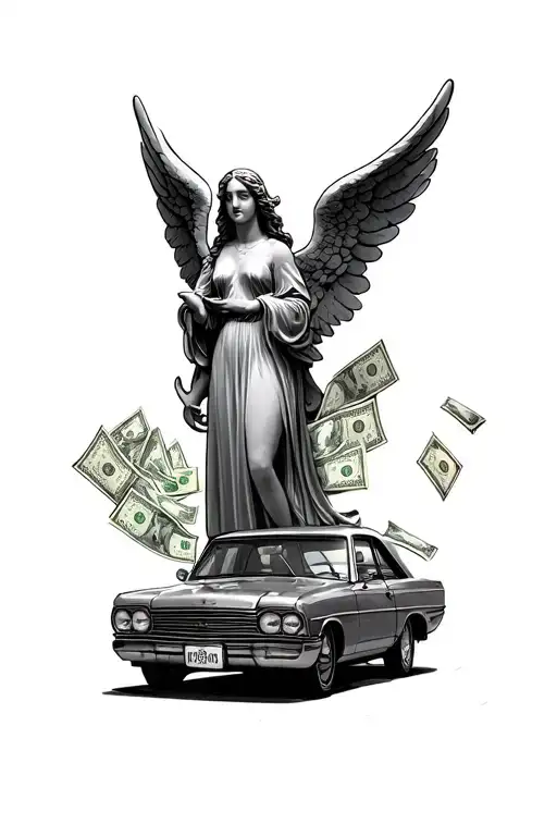 Angel Money Car Travelling