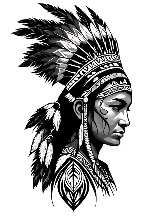 Apache Mother Son Tribal