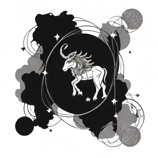 Bracelet With Space For 4 Zodiac Signs And Geometric