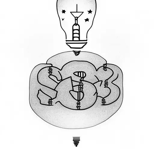 A Stack Of Money With A Lightbulb Symbolizing Making Money Through Innovative Ideas