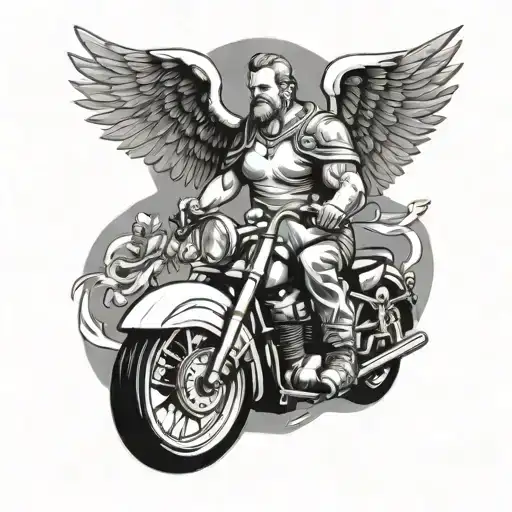 Guardian Angel Biker Dad
