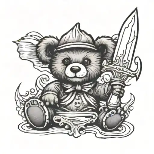 Teddy Bear Candle Knife