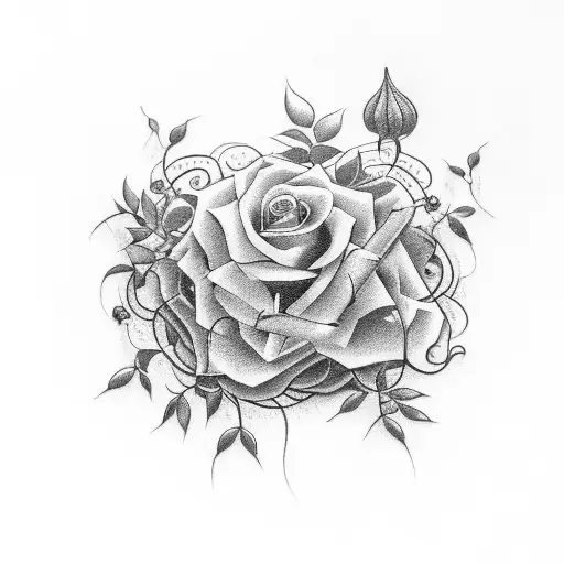 Inspirational Quote About Overcoming Heartbreak Intertwined With Vines And Flowers