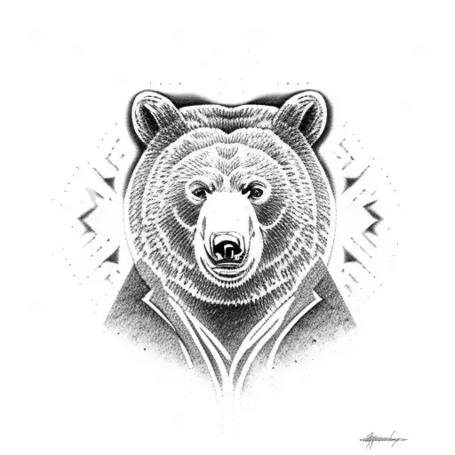 Smoky Mountain Bear Silhouette