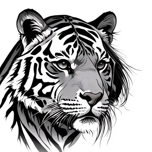 Tiger With A Woman's Face