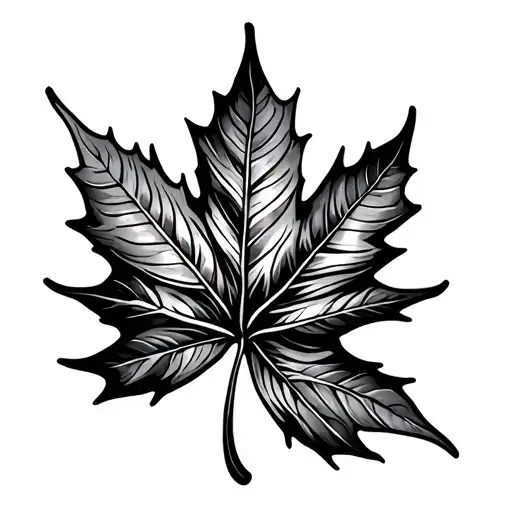 Yoga Style Maple Leaf