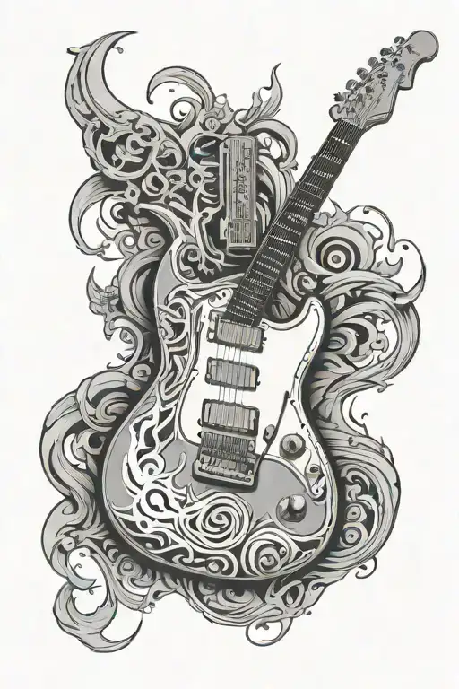 Make A Tattoo For An Electric Guitar