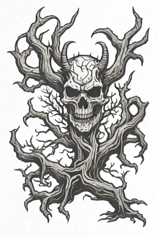 Dead Tree And Devil Horns