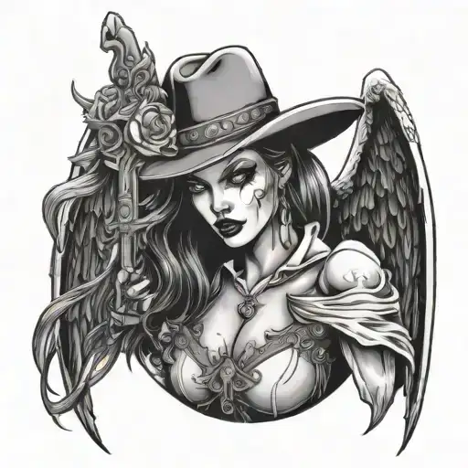 Cowboy Vampire Female Angel