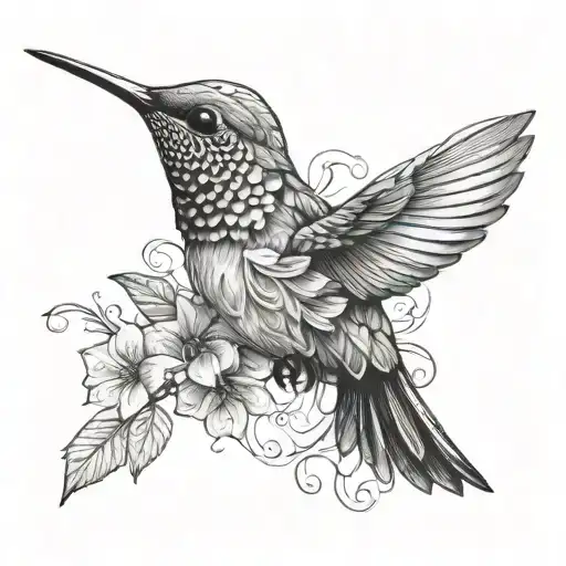 Italian Words And Hummingbird