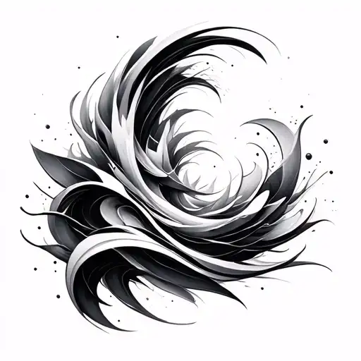 Abstract Waves And Geo Symteric Shapes