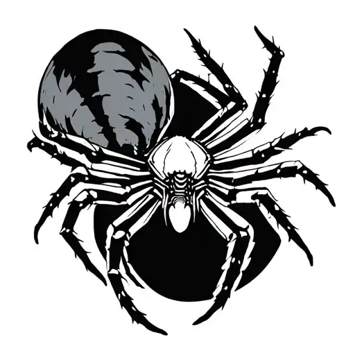 Neotribal Spider Crawling Back