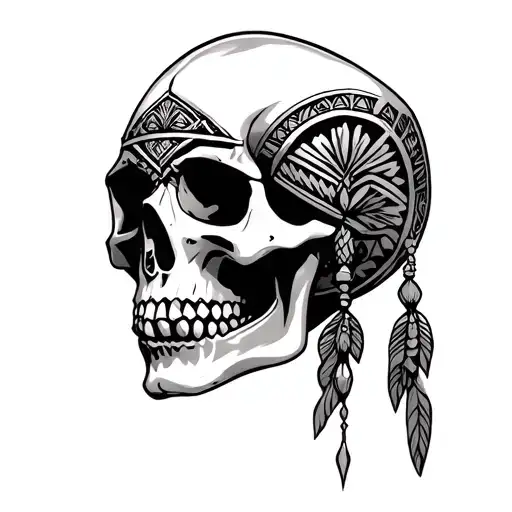 Skull And Aztec