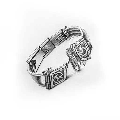 Birthdate Bracelet Around Wrist