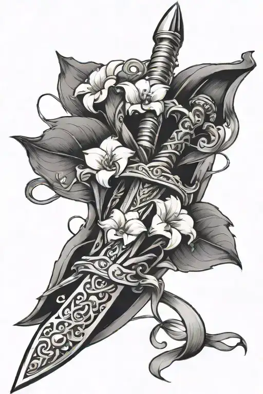 Sword With A Lily Of The Valley