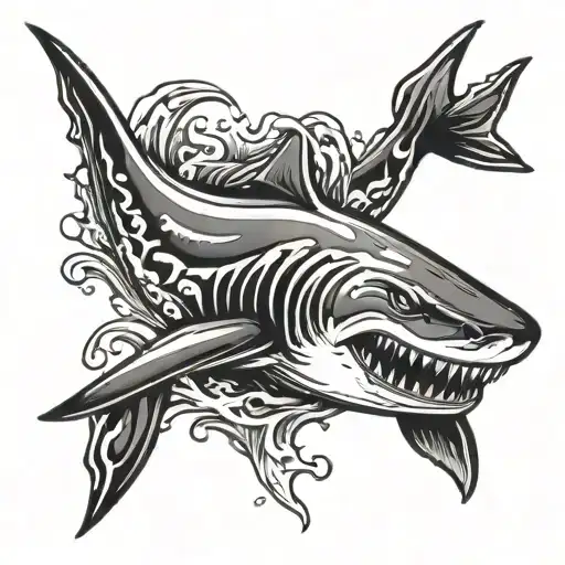 Shark Wave Forming The Shape