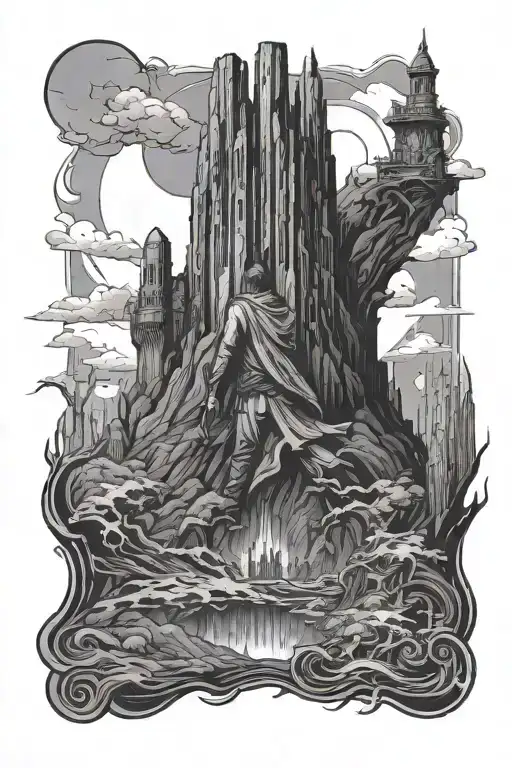 Roland Approaching The Dark Tower