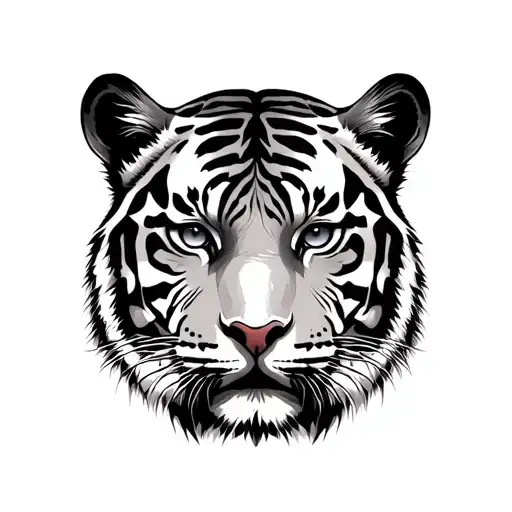 Women Face With Face A Tiger