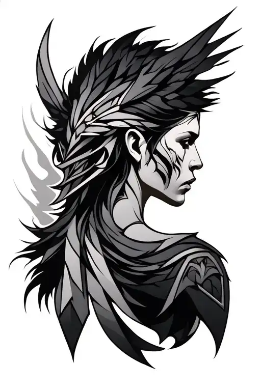 Norse Geometric Back Shoulders