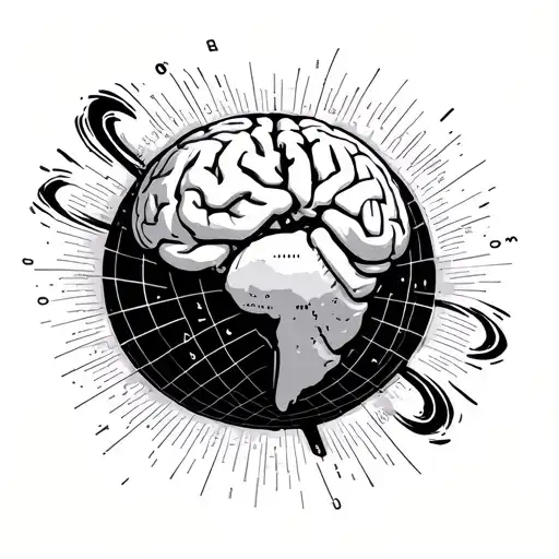 Brain On An Atlas Globe Spin Thing To Show Conquer Your Mind Conquer The World