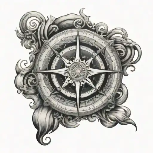 Neptune Waves Compass Navigation Rose