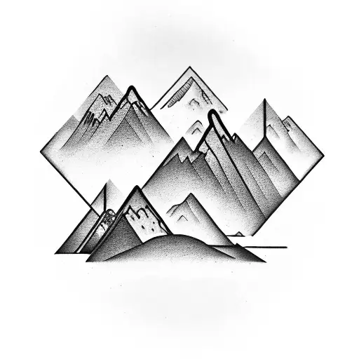 Mountains With The Word Tam Dao Inside A Rectangle
