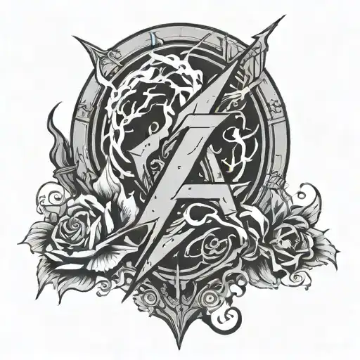 Zk84 Simple In A Gothic Style And The Z As A Lightning