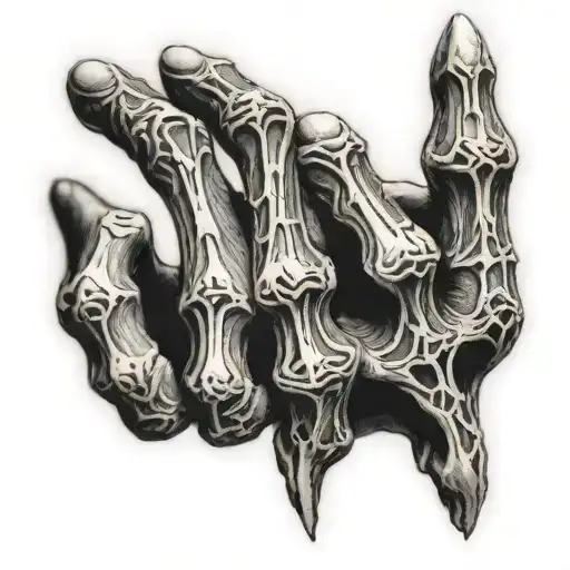 Gothic Bone Fingers