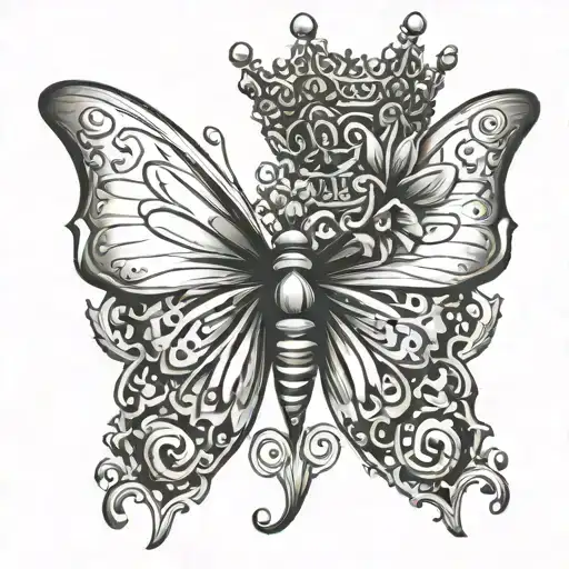 Crown And Butterfly