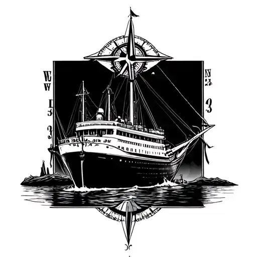 Cruise Ship In Dry Dock With Compass To 103 Number And Something About Love That I Find Here