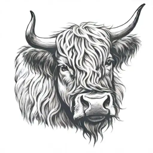 Highland Cow Tongue Coming