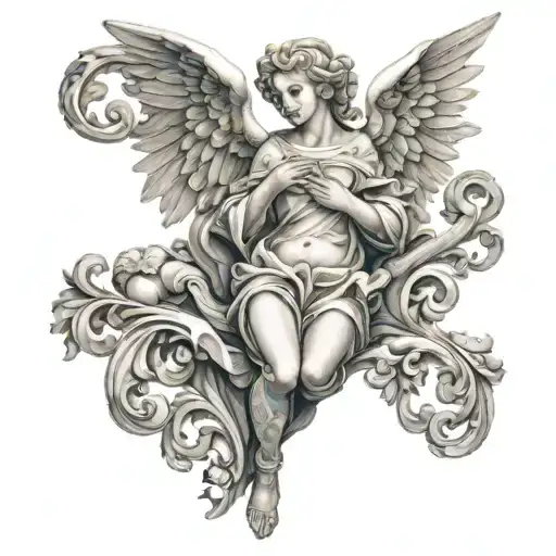Angel Baroque Plaster