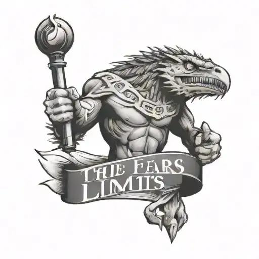 Inner Bicep Tattoo That Says The Fears We Don't Face Become Our Limits