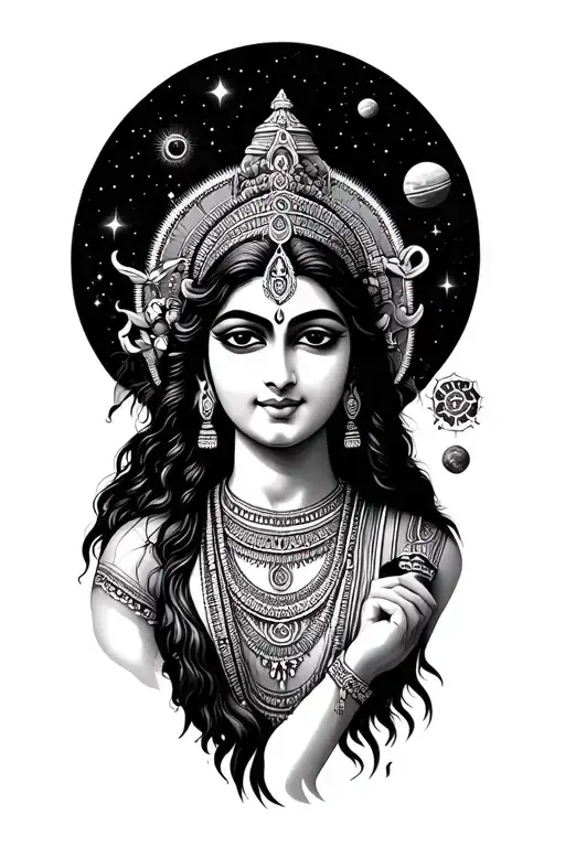 Hinduism And Space Themed