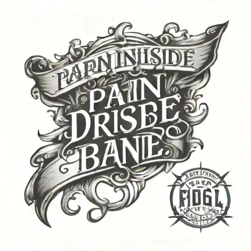 The Pain Inside Is The Fuel The Drives Words Down Middle Of Back