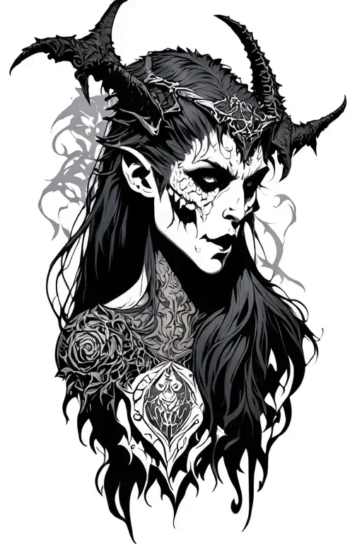 Gothic Topless Demon Slayer