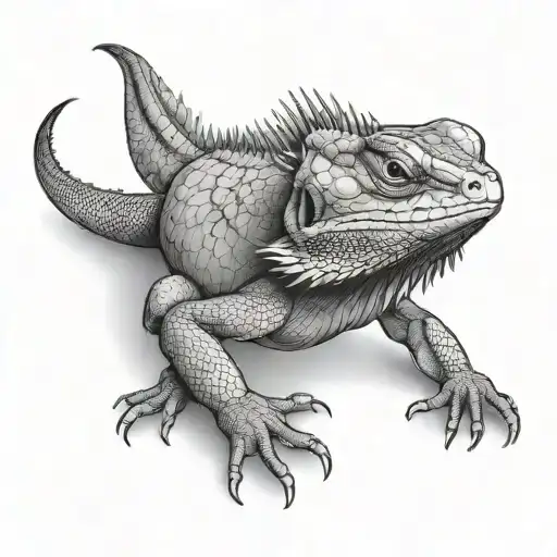 Bearded Dragon With Limbs