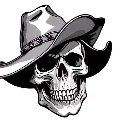 American Traditinal Cowboy Skull