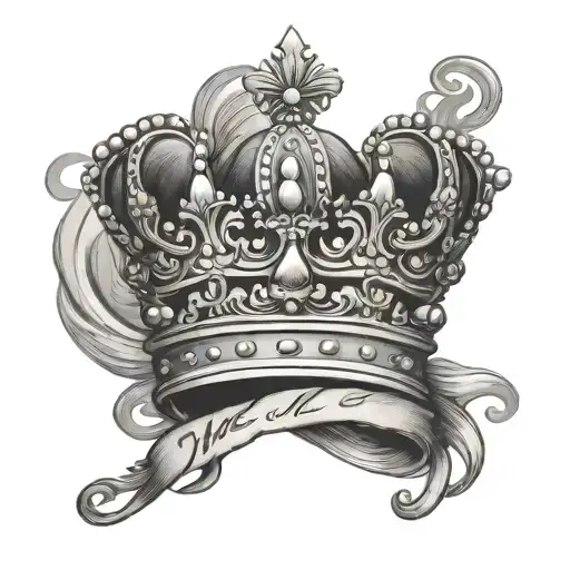 Crown Over Th Letters Me