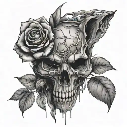 Wolfskull Roses Gothic Thelastofus