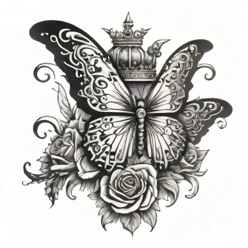 Forgiven Crown Butterfly Made