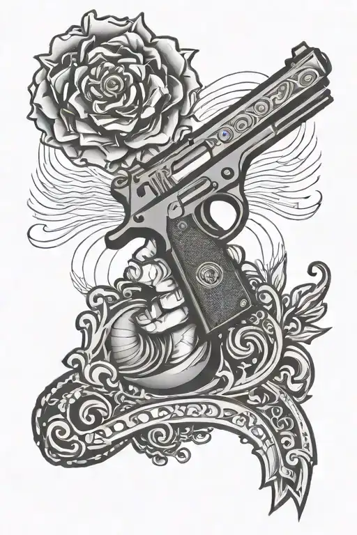 Handala Symbol Holding A Gun