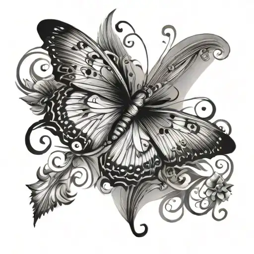 Butterfly And Music Masculine