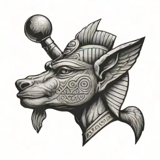 Small Hand Tattoo Egyptian God