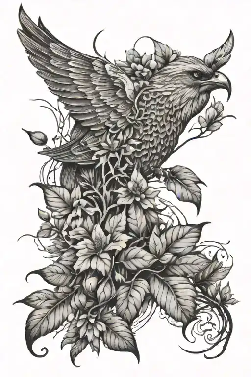 Nature Blending Into Lines Patern