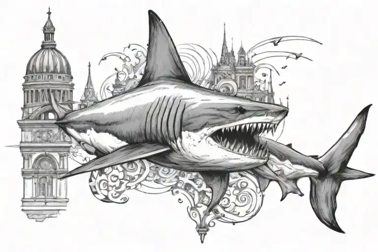 Shark And Paris